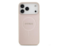 Guess Saffiano Classic Logo MagSafe do iPhone 17 Pro Max różowy - 1365578 - zdjęcie 2